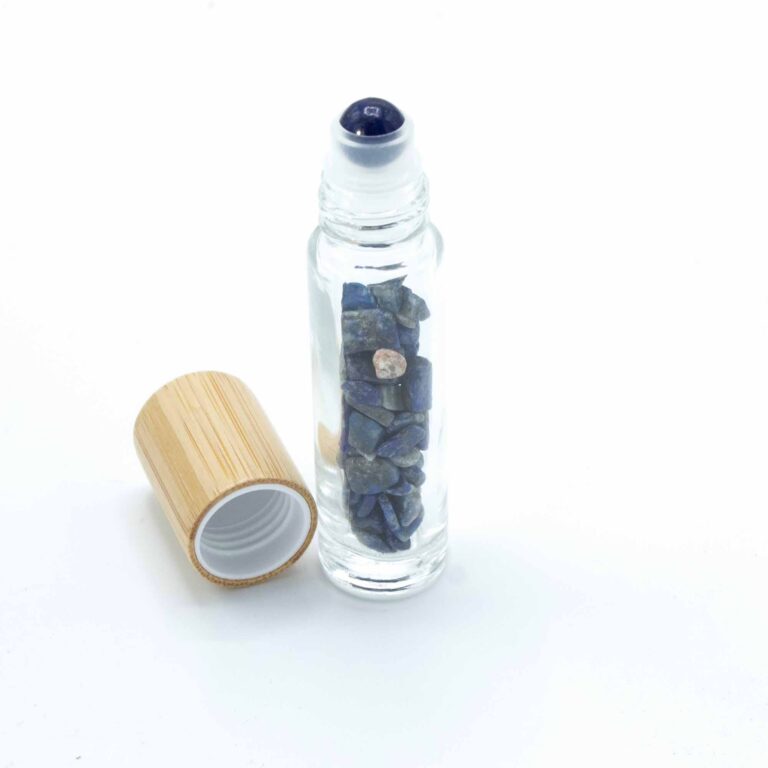 Gemstone-Essential-Oil-Roller-Bottle-Sodalite-Wooden-Cap-Gemstone-Roller-Tip-for-5ml-Bottle-Sodalite