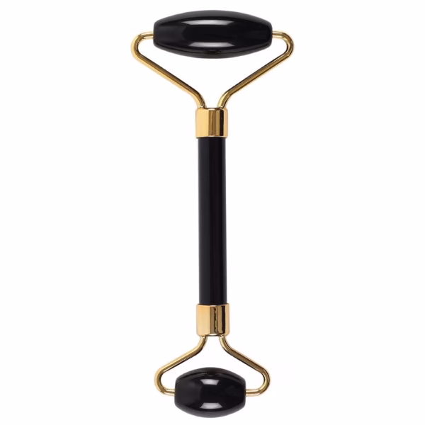Ædelsten Face Roller - Sort Obsidian