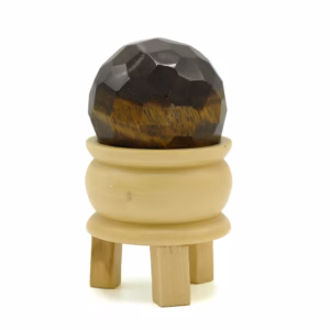 Bola Curativa de Piedras Preciosas y Soporte - Ojo de Tigre