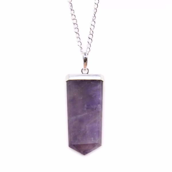Colgante Plano De Piedras Preciosas - Amatista - Imagen 6