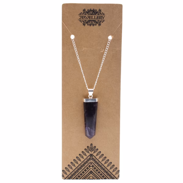 Colgante Plano De Piedras Preciosas - Amatista
