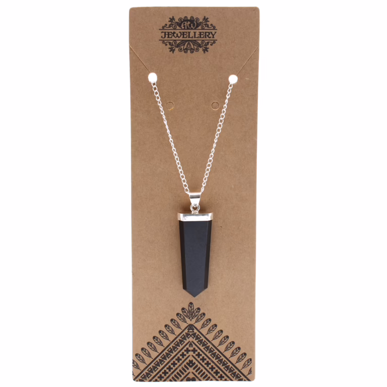 Gemstone-Flat-Pencil-Pendant-Black-Agate