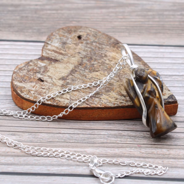Edelsteen Beschermengel Hanger - Tiger Eye - Afbeelding 3