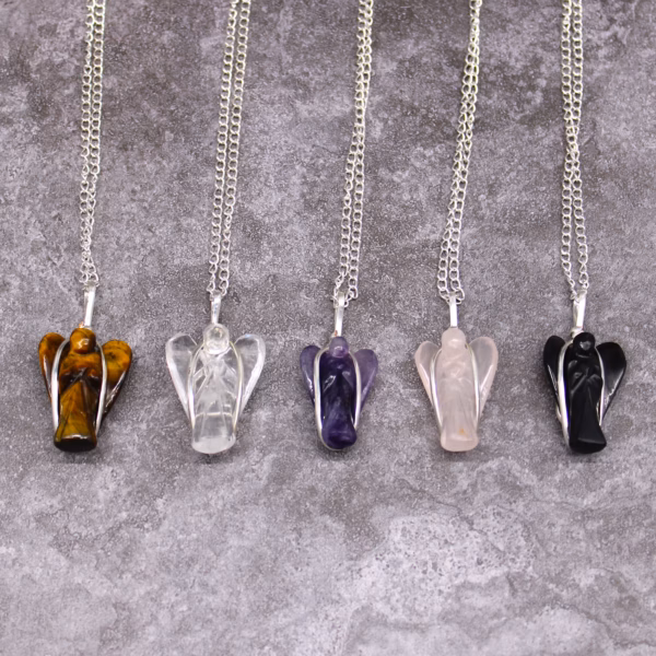 Edelsteen Beschermengel Hanger - Tiger Eye - Afbeelding 5