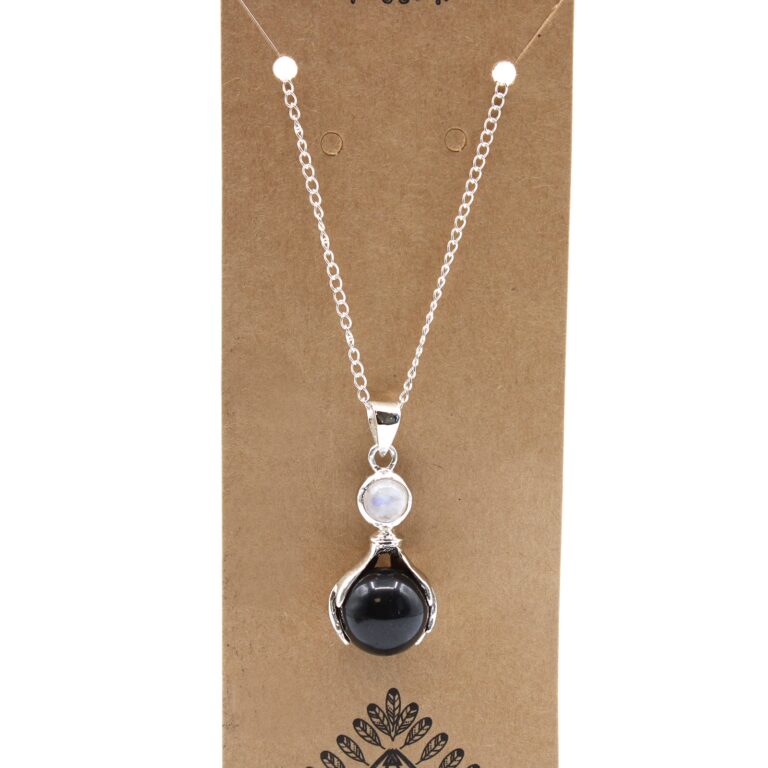 Gemstone-Healing-Hands-Pendant-Black-Agate