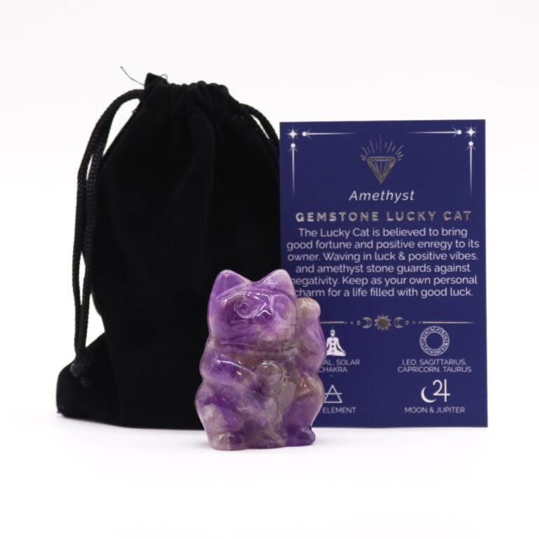Gemstone-Lucky-Cat-Amethyst-50x35x25mm