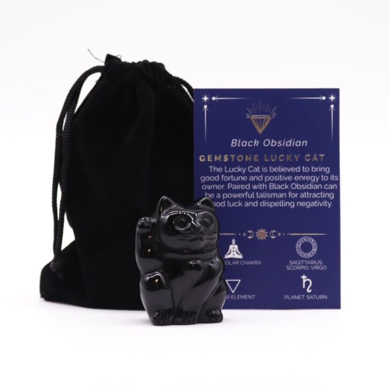 Gemstone-Lucky-Cat-Black-Obsidian-50x35x25mm