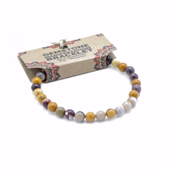 Gemstone Manifestation Bracelet - Rare Mookiate - Wisdom - Image 2