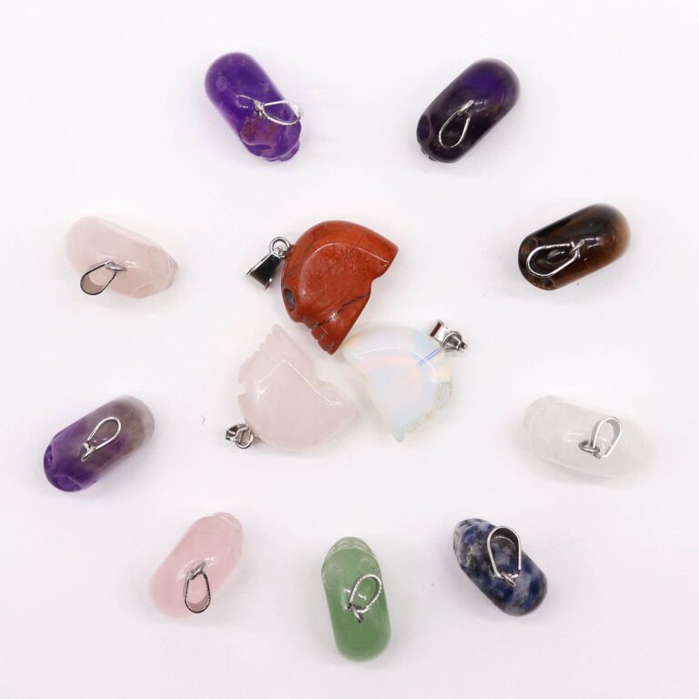 Gemstone-Mini-Skulls-Pendants-12-assorted-20x15mm