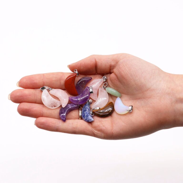 Gemstone-Moons-Pendants-12-assorted-20x13mm