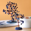 Arbre à Pierres Précieuses - Sodalite sur Base d'Agate Naturelle Bleue (35 pierres) – Image 2