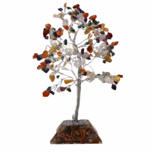 Gemstone Tree med Organitt Base - 160 Stein - Multi
