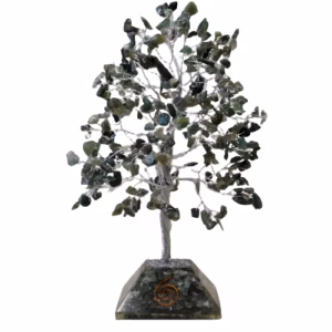 Gemstone Tree med Organite Base - 320 Stone - Moss Agate