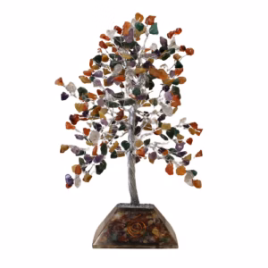 Gemstone Tree med Organitt Base - 320 Stein - Multi