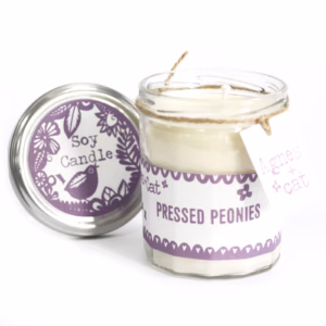 Geschenkbox - Parma Violet Kerze + Meersalz & Moos & Dolly Blue Badebombe
