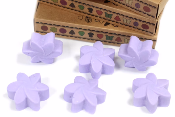 Cajas De 6 Ceras De Soja -Campos De Lavanda - Imagen 2