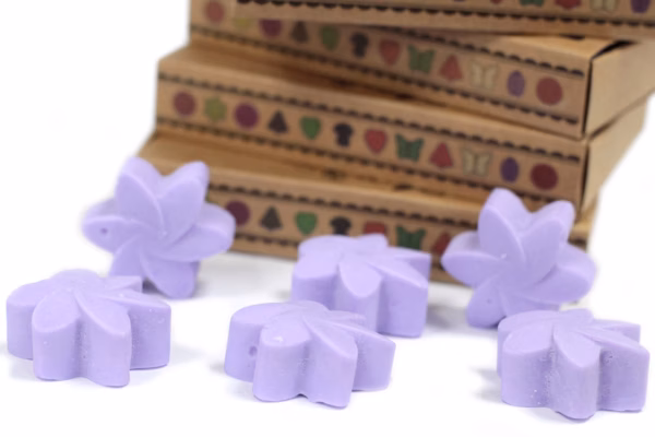 Cajas De 6 Ceras De Soja -Campos De Lavanda - Imagen 4