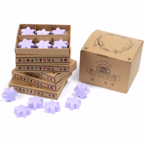 Cajas De 6 Ceras De Soja -Campos De Lavanda - Imagen 5