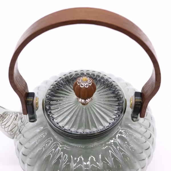 Tekanne Av Glass - Kull Ribbed Pearl - 950ml - Bilde 2