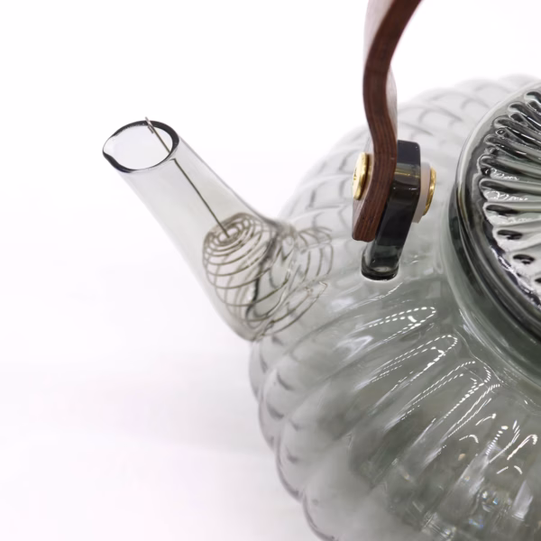 Tekanne Av Glass - Kull Ribbed Pearl - 950ml - Bilde 3