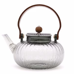 Tekanne Av Glass - Kull Ribbed Pearl - 950ml