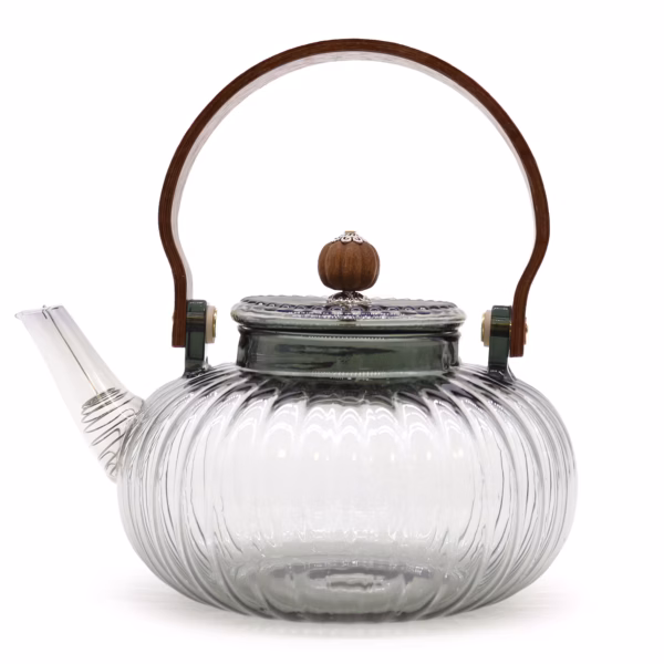 Tekanne Av Glass - Kull Ribbed Pearl - 950ml
