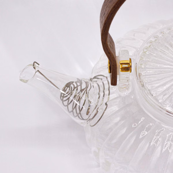 Tekanne I Glass - Klar Riflet Perle - 850ml - Bilde 4