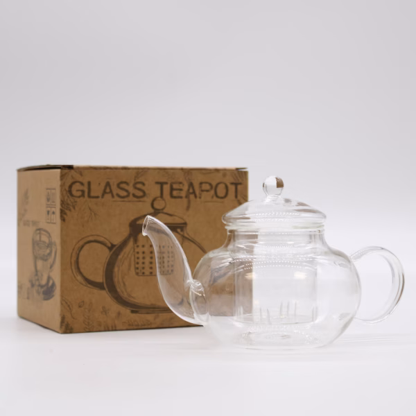 Tekanne Av Glass - Rund Perle - 400ml - Bilde 5