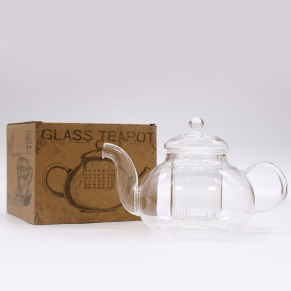 Tekanne Av Glass - Rund Perle - 800ml - Bilde 7