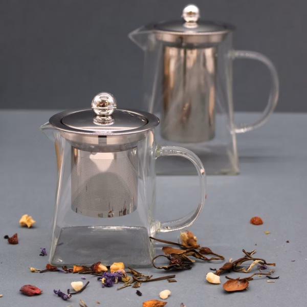 Tekanne I Glass - Tårnform - 750ml - Bilde 2