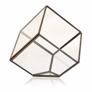 Glass Terrarium - Kube På Hjørnet