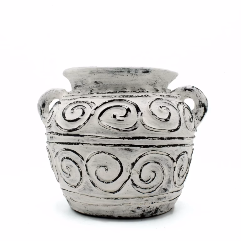 Greek-Clay-Plant-Pot-With-Handles-Cream-15cm
