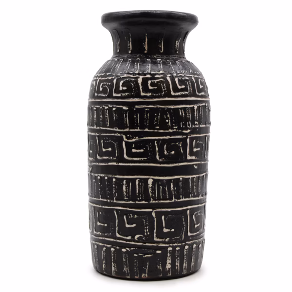 Gresk Rett Vase - Sjokolade