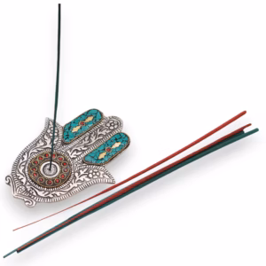 Green Hamsa Incense Holder - Small