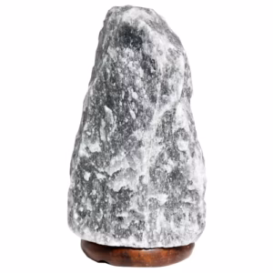 Grå Himalaya Saltlampe Saltkrystall Lampe - 1,5 - 2 Kg