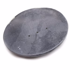 Grey Soapstone Soap Dish 10x12cm - Classic Oval
