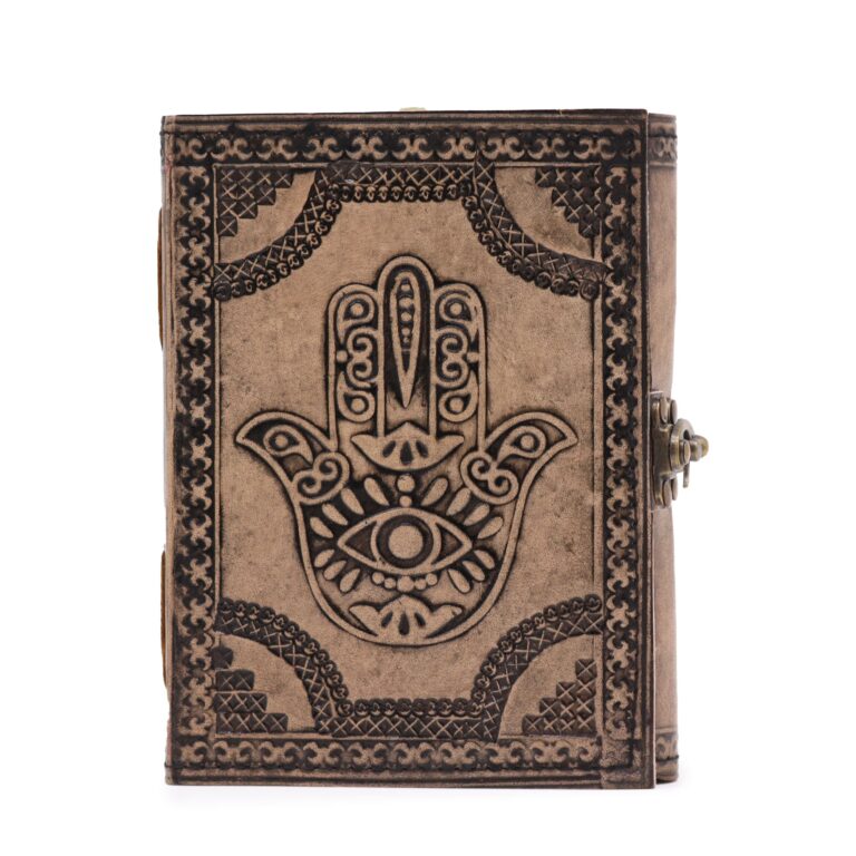 Hamsa-Esoteric-Notebook-Antique-Grey-200-pages-Stich-Edge-17.5x12