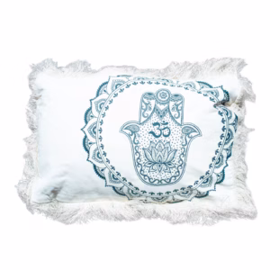 Hamsa Mandala Cushion - green - 30x50cm