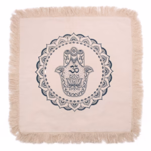 Hamsa Mandala Pude - Grøn - 60x60cm