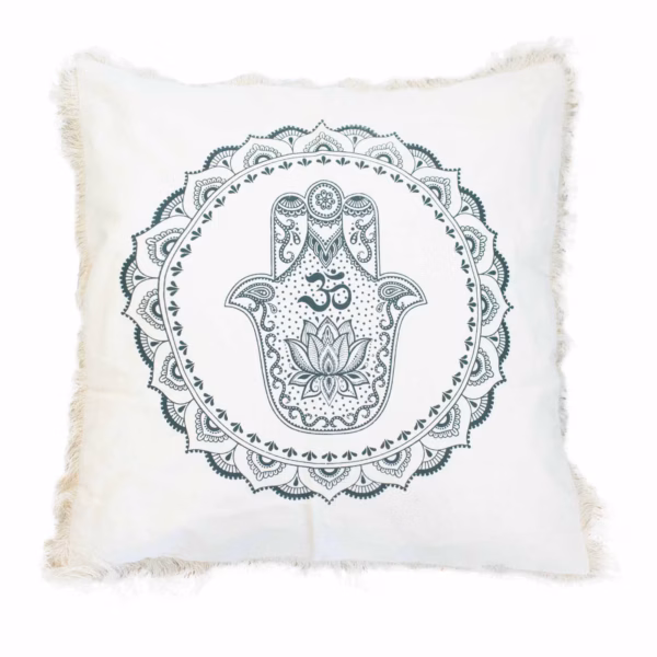 Hamsa Mandala  Cushion - 60x60cm - green