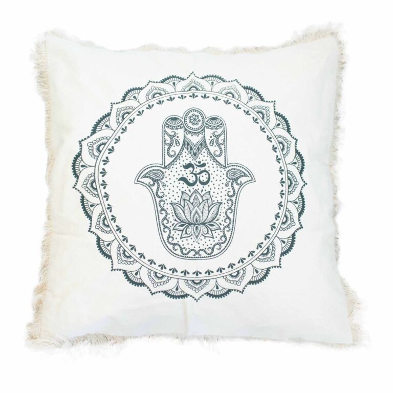 Hamsa-Mandala-Cushion-60x60cm-green
