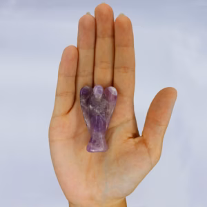 Angel de Piedras Preciosas Tallado a Mano - Amatista