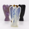 Ange en Pierre Précieuse Sculptée à la Main - Agate Noire – Image 4