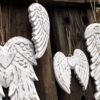 Doble alas de ángel y corazón hecho a mano - 15cm - Imagen 4