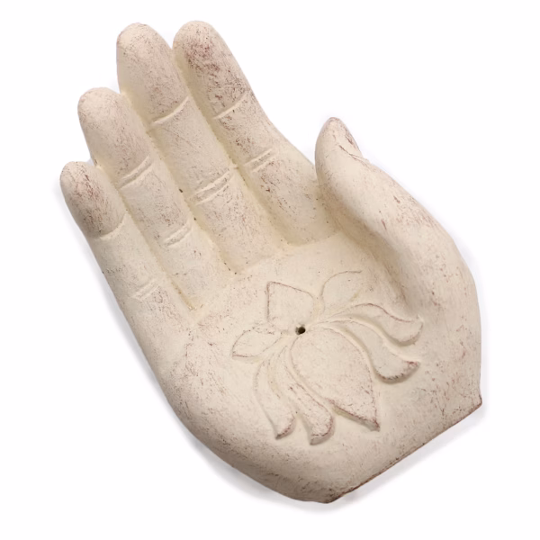 Hand Incense Burner - Lotus (White) - Image 7