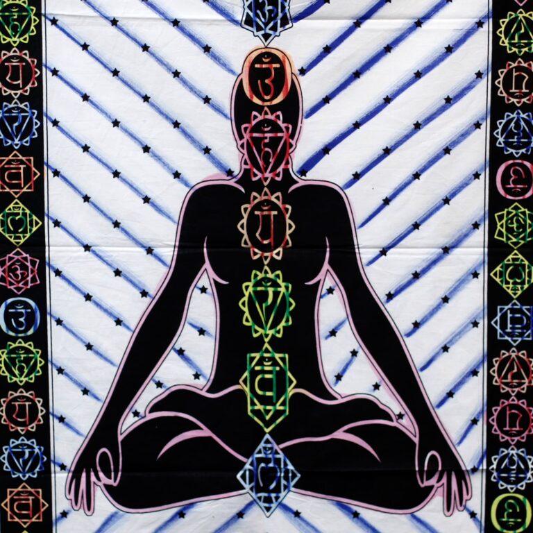 Handbrushed-Cotton-Wall-Art-Chakra-Buddha