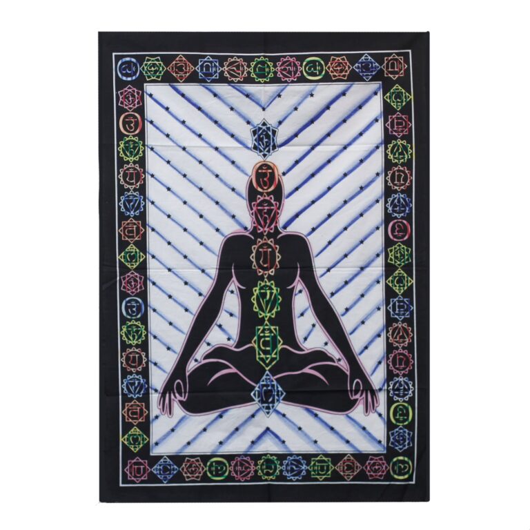 Handbrushed-Cotton-Wall-Art-Chakra-Buddha