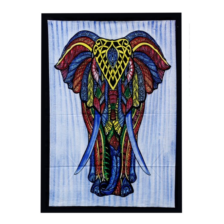 Handbrushed-Cotton-Wall-Art-Elephant