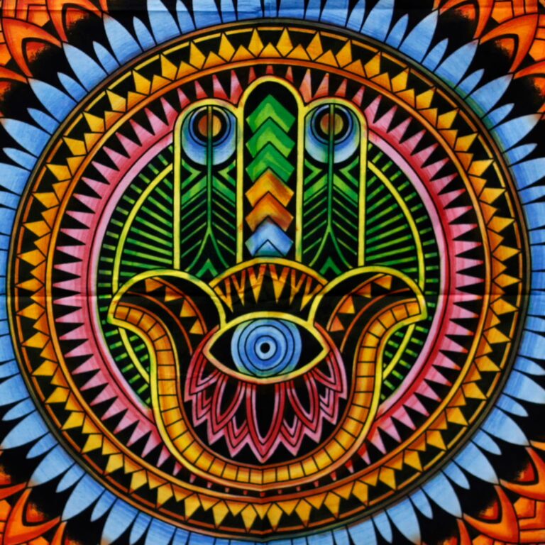 Handbrushed-Cotton-Wall-Art-Hamsa
