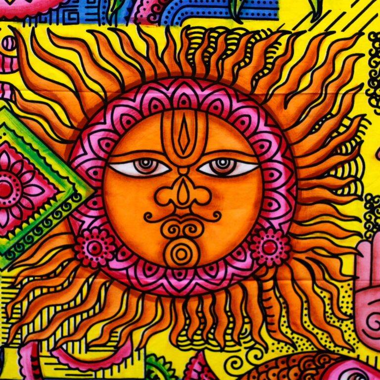 Handbrushed-Cotton-Wall-Art-Sun
